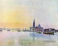San Guirgio de la Dogana Sunrise romantique paysage Turner Venise